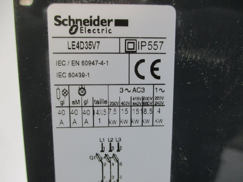 SCHNEIDER ELECTRIC LE4D35V7 230VAC 40A NSNP