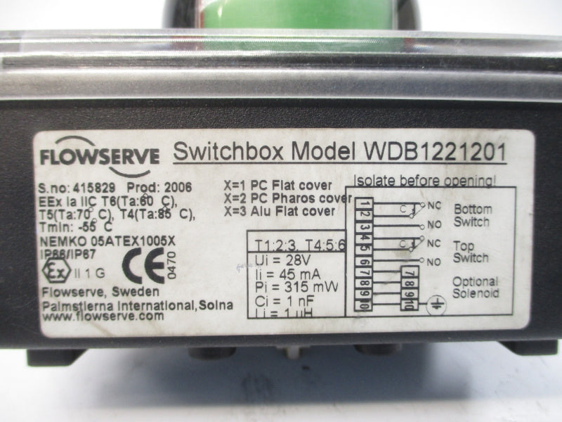 FLOWSERVE WDB1221201 28V UNMP