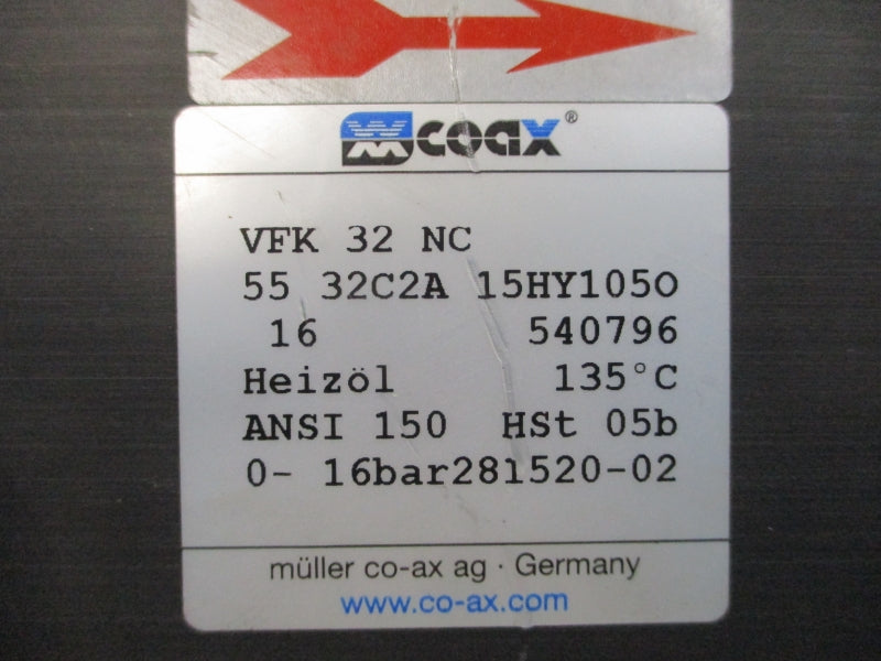 COAX VFK32NC 5532C2A15HY105O UNMP