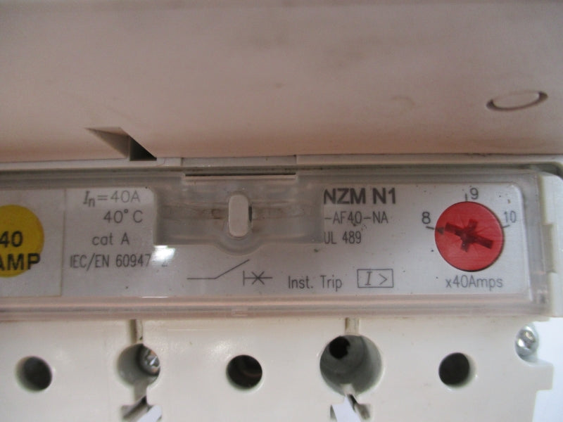 EATON NZMN1-AF40-NA 480V 40A (AS PICTURED) UNMP
