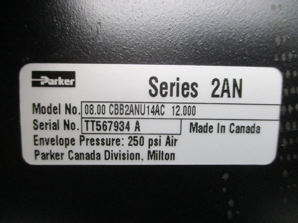 PARKER 08.00CBB2ANU14AC12.000 SER. 2AN 250PSI NSNP
