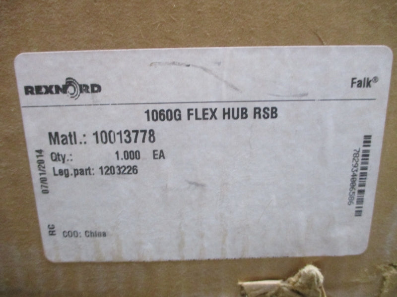REXNORD 1060G FLEX HUB RSB 10013778 1203226 NSMP