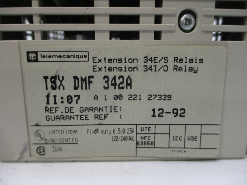 TELEMECANIQUE TSXDMF342A 120/240VAC 0.5/0.25A NSNP
