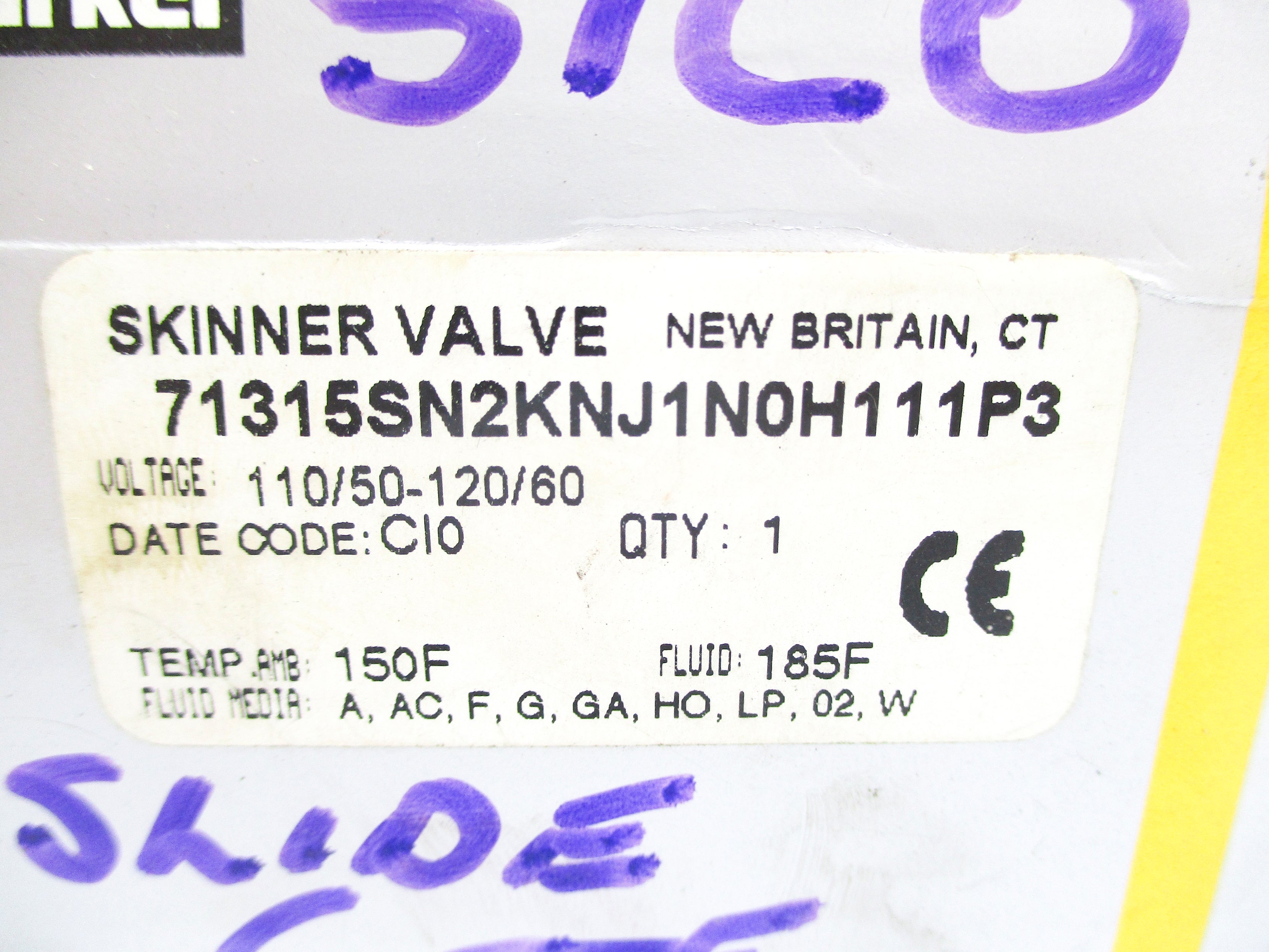 PARKER 71315SN2KNJ1N0H111P3 110/120V 125PSI NSMP