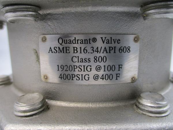 QUADRANT C-1000DA B16.34/API608 1920PSI 2" NSNP