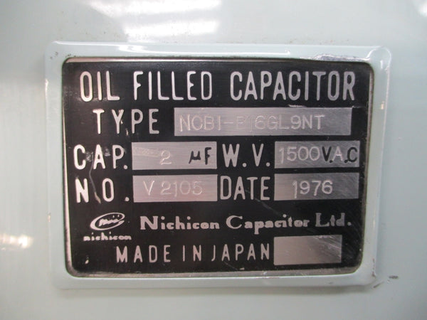 NICHICON CAPACITOR NCBI-B16GL9NT 1500VAC NSNP