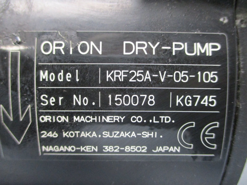 ORION KRF25A-V-05-105 208V 3.3/3.1A UNMP