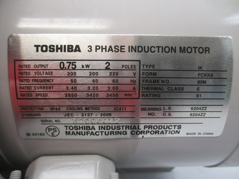 TOSHIBA JEC-2137-2000 FCKK8 220V 3.00A NSNP