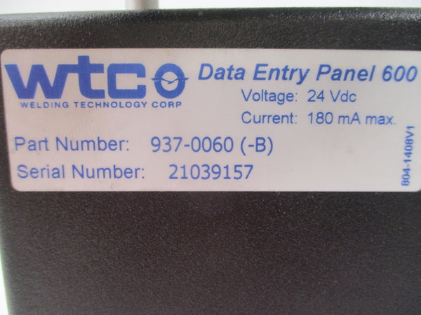 WTC DEP600 937-0060 (-B) 24VDC (AS PICTURED) NSNP