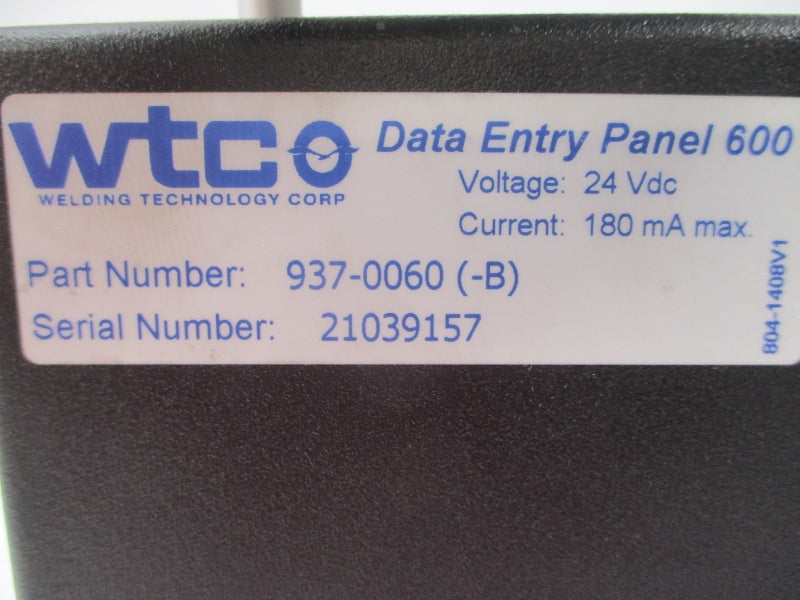 WTC DEP600 937-0060 (-B) 24VDC (AS PICTURED) NSNP