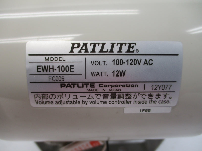 PATLITE EWH-100E-J+FC005 100-120VAC NSMP
