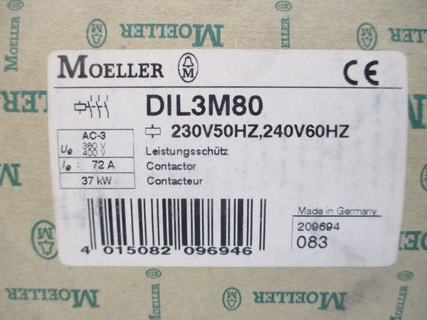 MOELLER DIL3M80 230/240V NSMP