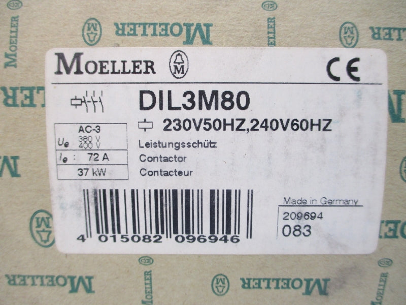 MOELLER DIL3M80 230/240V NSMP