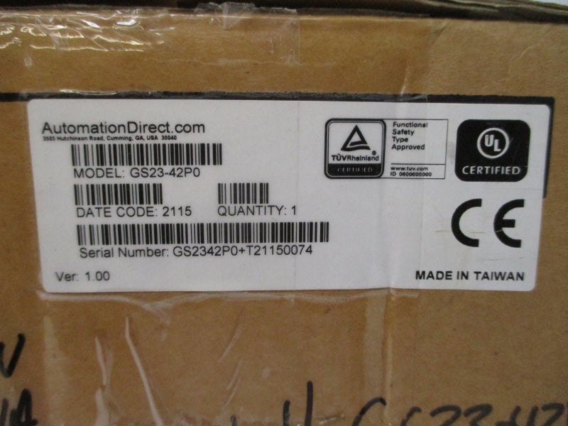 AUTOMATION DIRECT GS23-42P0 380-480V 5.8/6.4A NSMP