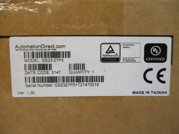 AUTOMATION DIRECT GS23-27P5 200-240V 30.0/32.4A NSMP
