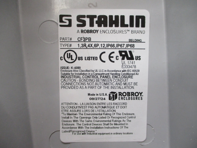 STAHLIN CF3PB NSMP
