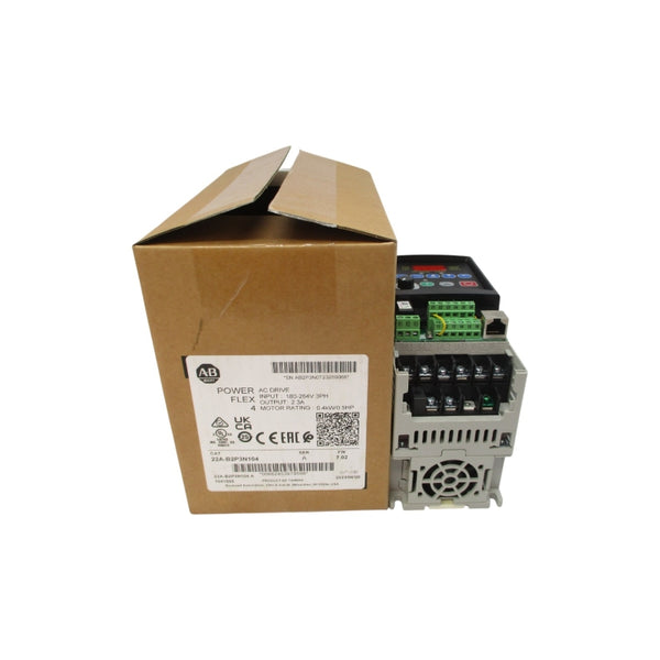 ALLEN BRADLEY 22A-B2P3N104 SER. A F/W 7.02 200-240VAC 2.5A (NO COVER) NSMP