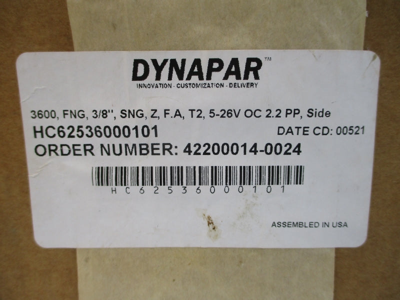 DYNAPAR HC62536000101 42200014-0024 5-26V NSMP