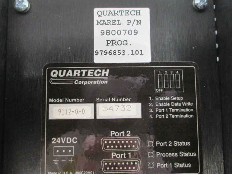 QUARTECH 9112-0-0 9800709 24VDC NSMP