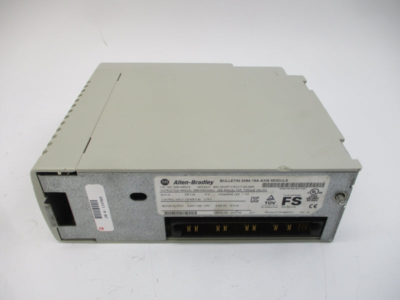ALLEN BRADLEY 2094-AM02-S SER. A F/W 1.122 120-425VDC 0.75A UNMP