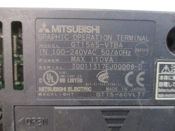 MITSUBISHI GT1565-VTBA 100-240VAC (AS PICTURED) UNMP