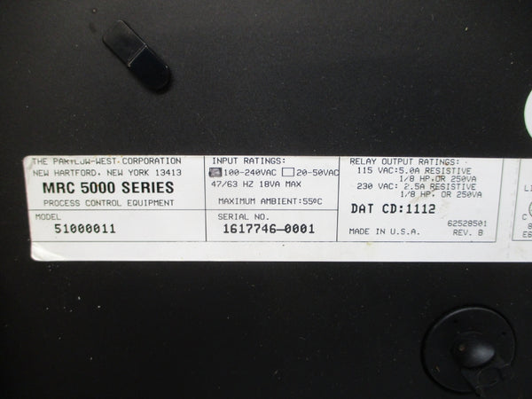 PARTLOW MRC 5000 51000011 100-240VAC UNMP