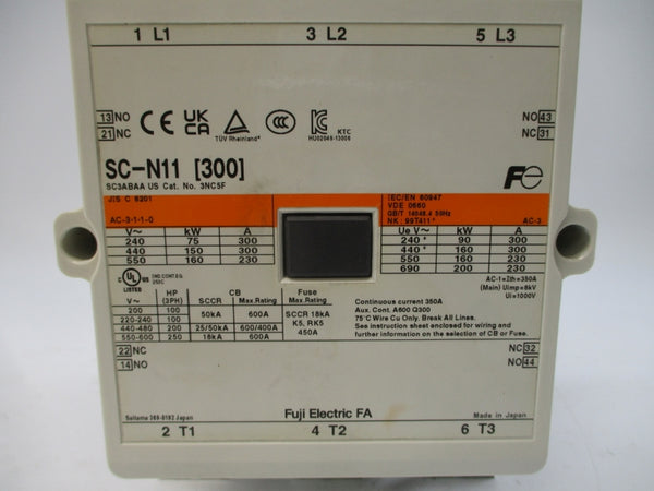 FUJI ELECTRIC SC-N11 (300) 100-127V 350A UNMP