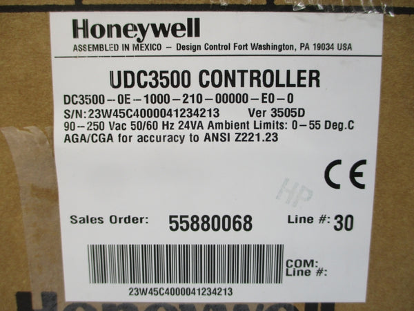 HONEYWELL DC3500-0E-1000-210-00000-E0-0 UDC3500 90-250VAC NSMP