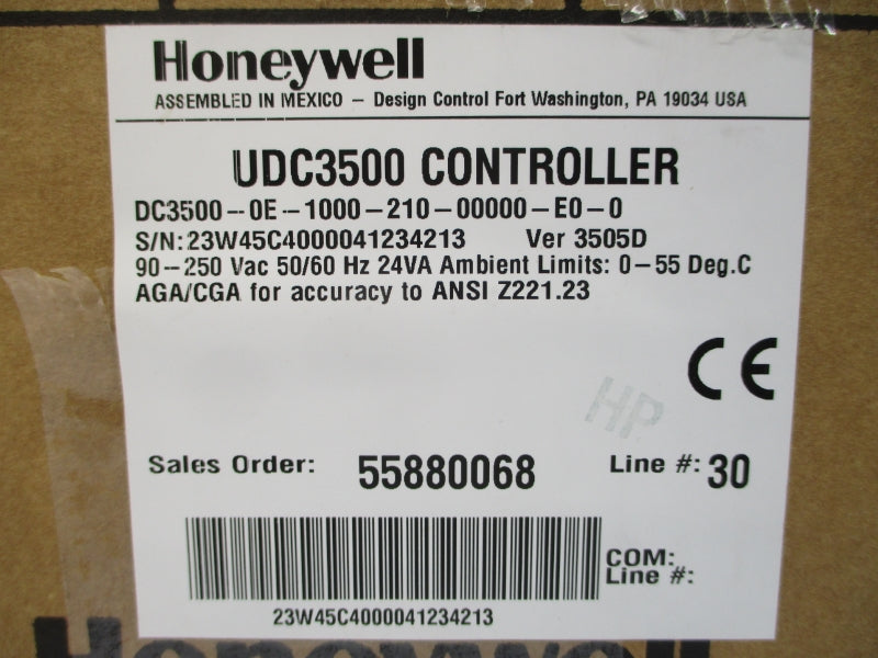 HONEYWELL DC3500-0E-1000-210-00000-E0-0 UDC3500 90-250VAC NSMP