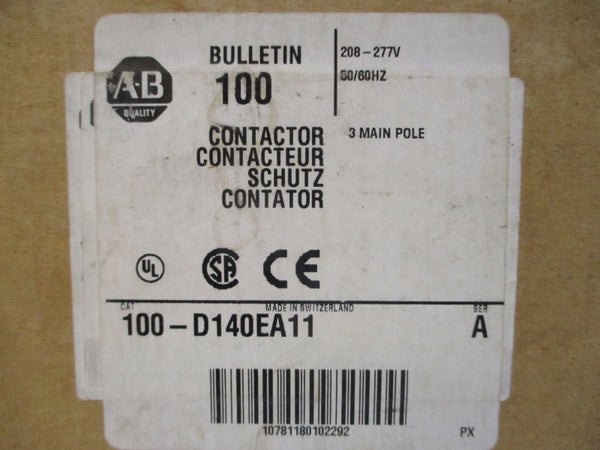 ALLEN BRADLEY 100-D140EA11 SER. A 208-277V (BR/WH) NSMP
