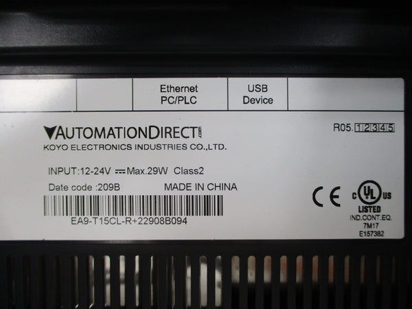 AUTOMATION DIRECT EA9-T15CL-R+22908B094 12-24V NSNP