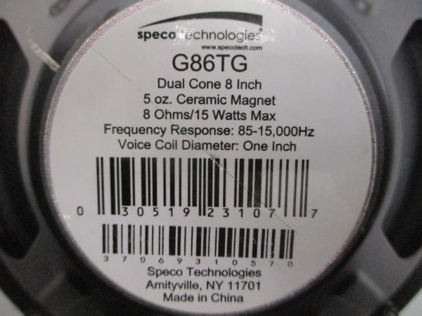 SPECO TECHNOLOGIES G86TG 70/25V 8" NSMP