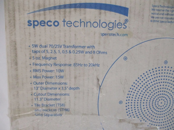 SPECO TECHNOLOGIES G86TG 70/25V 8" NSMP