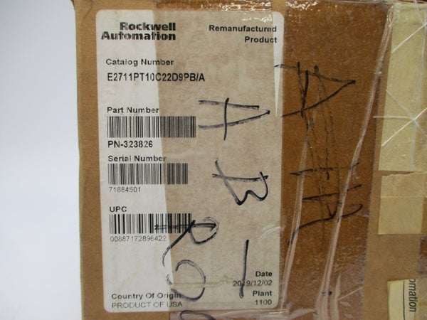 ALLEN BRADLEY 2711P-T10C22D9P-B SER. A 24VDC REMAN