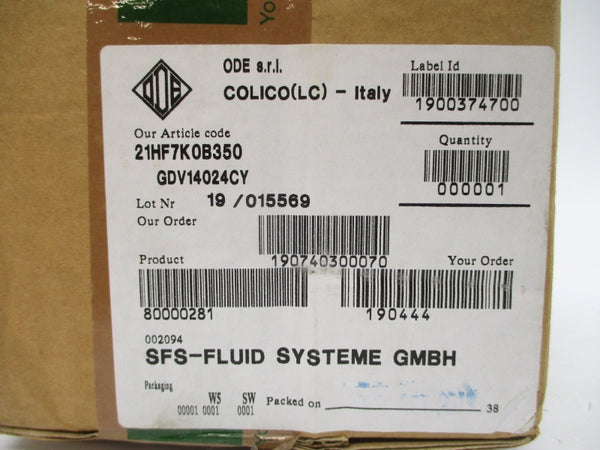 ODE 21HF7K0B350 GDV14024CY 24V NSMP