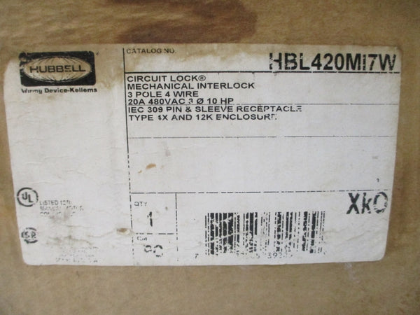 HUBBELL HBL420MI7W 480VAC 20A NSMP