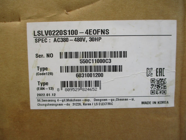 LS ELECTRIC LSLV0220S100-4E0FNS 380-480V 50.7A NSMP