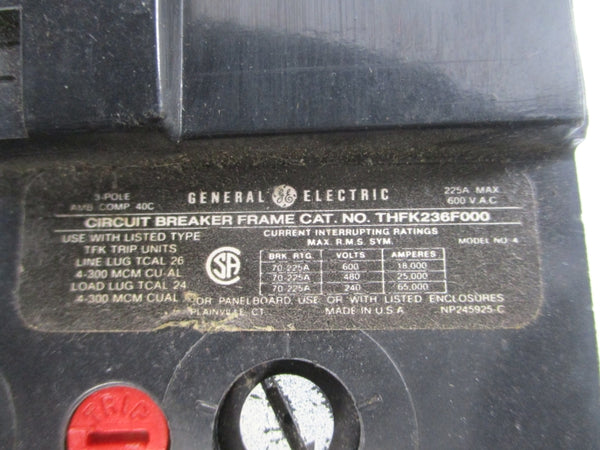GENERAL ELECTRIC THFK236225 600VAC 225A UNMP