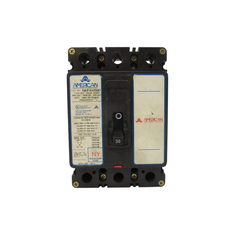 AMERICAN NEF437030 480VAC 30A UNMP