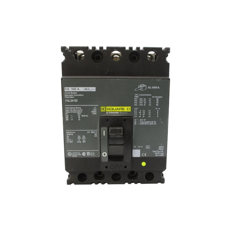 SQUARE D FAL34100 SER. 2 480V 100A NSNP