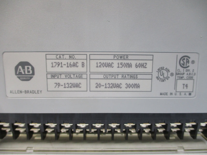 ALLEN BRADLEY 179116AC SER. B 79-132VAC NSMP