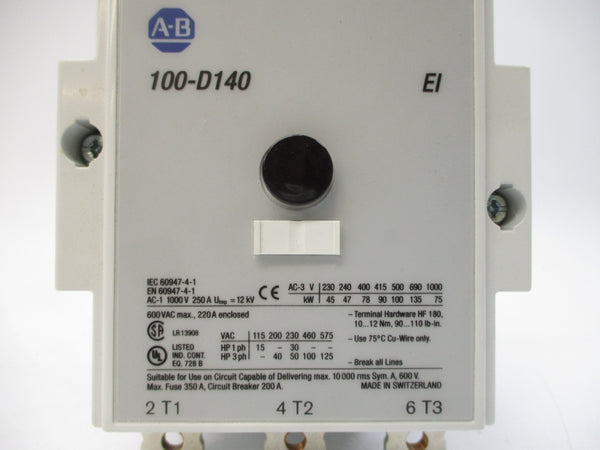 ALLEN BRADLEY 100-D140EZJ11 SER. A 24VDC (BR/WH) NSMP