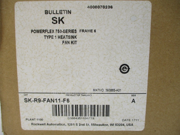 ALLEN BRADLEY SK-R9-FAN11-F6 SER. A 24VDC 2.40A NSMP