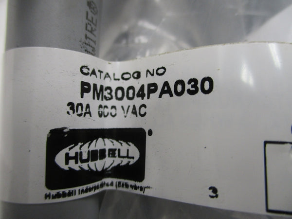HUBBELL PM3004PA030 600VAC 30A NSMP