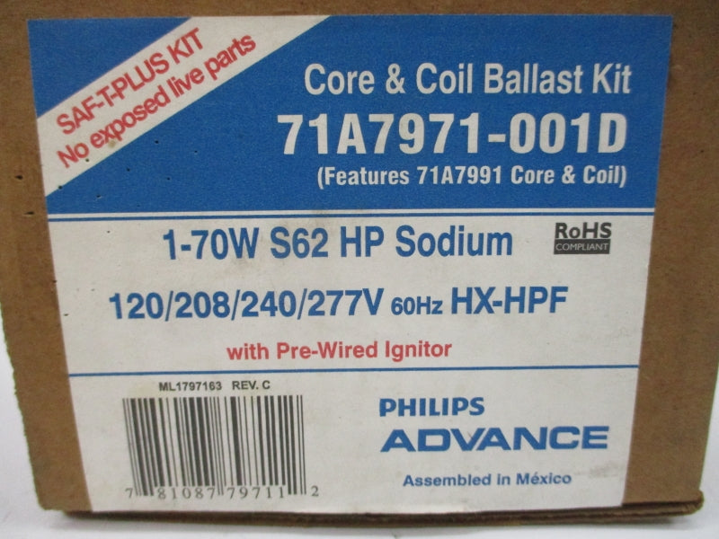 PHILIPS ADVANCE 71A7971-001D 277V 0.35A NSMP