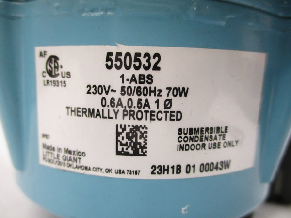 LITTLE GIANT 550532 1-ABS 230V 0.6/0.5A NSMP