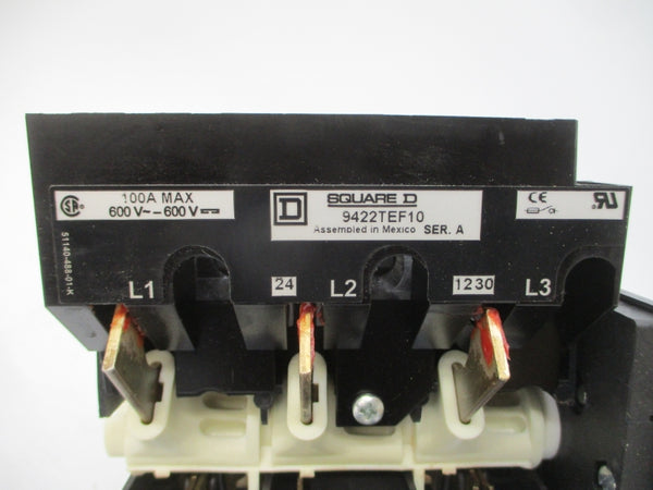SQUARE D 9422TEF10 SER. A 600V 100A NSMP