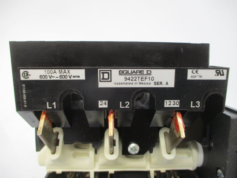 SQUARE D 9422TEF10 SER. A 600V 100A NSMP