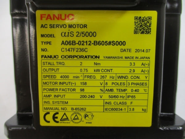 FANUC A06B-0212-B605#S000 200-240V NSMP
