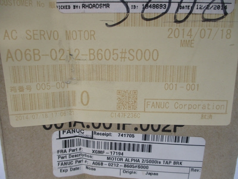 FANUC A06B-0212-B605#S000 200-240V NSMP